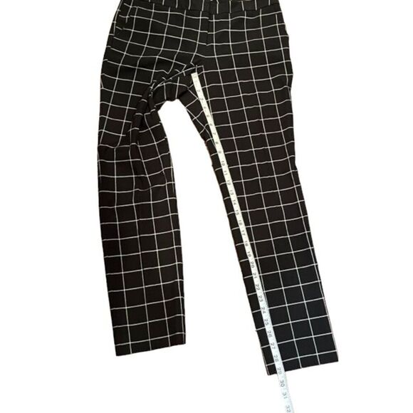 Vince Camuto Women's Grid Pattern Black Trousers Size 6 - Picture 6 of 8